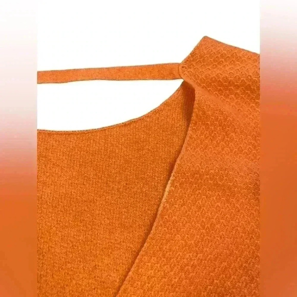 Free People Hourglass Cashmere Sweater Dress Tunic  Open Back Salmon Size Small - Picture 14 of 16